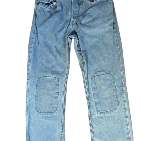 Hanna Andersson 12 Boys Relaxed Classic Pull On Jeans Medium Light Wash - Picture 4 of 7